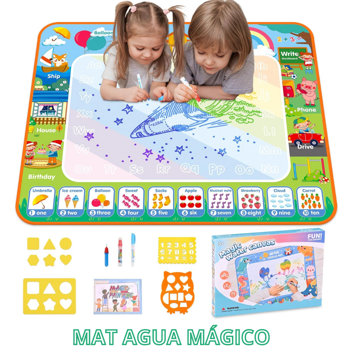 Mat Agua Mágico para dibujar